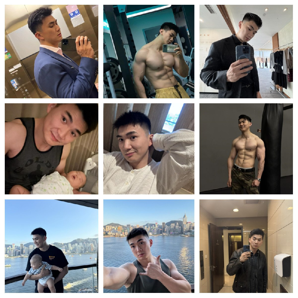 编号H9  #国内 宝爸男 正装 自拍多 自拍视频多 素材比较多 工作照 肌肉     生活日常 旅游 风景 照片1086张  视屏348个  (带小红书账号）
