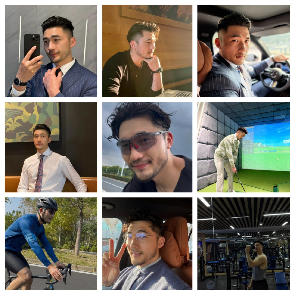 编号H12  #国内  大叔 骑行 高尔夫 正装 自拍多 素材比较多 工作照  生活日常 旅游素材多 风景 照片554张  视屏59个  (带小红书账号）