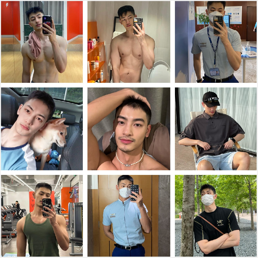 (编号sg07)  #国内  帅气男空少 日常 旅游  健身 自拍多  263张照片1个视频  （视频少） #带博主ig