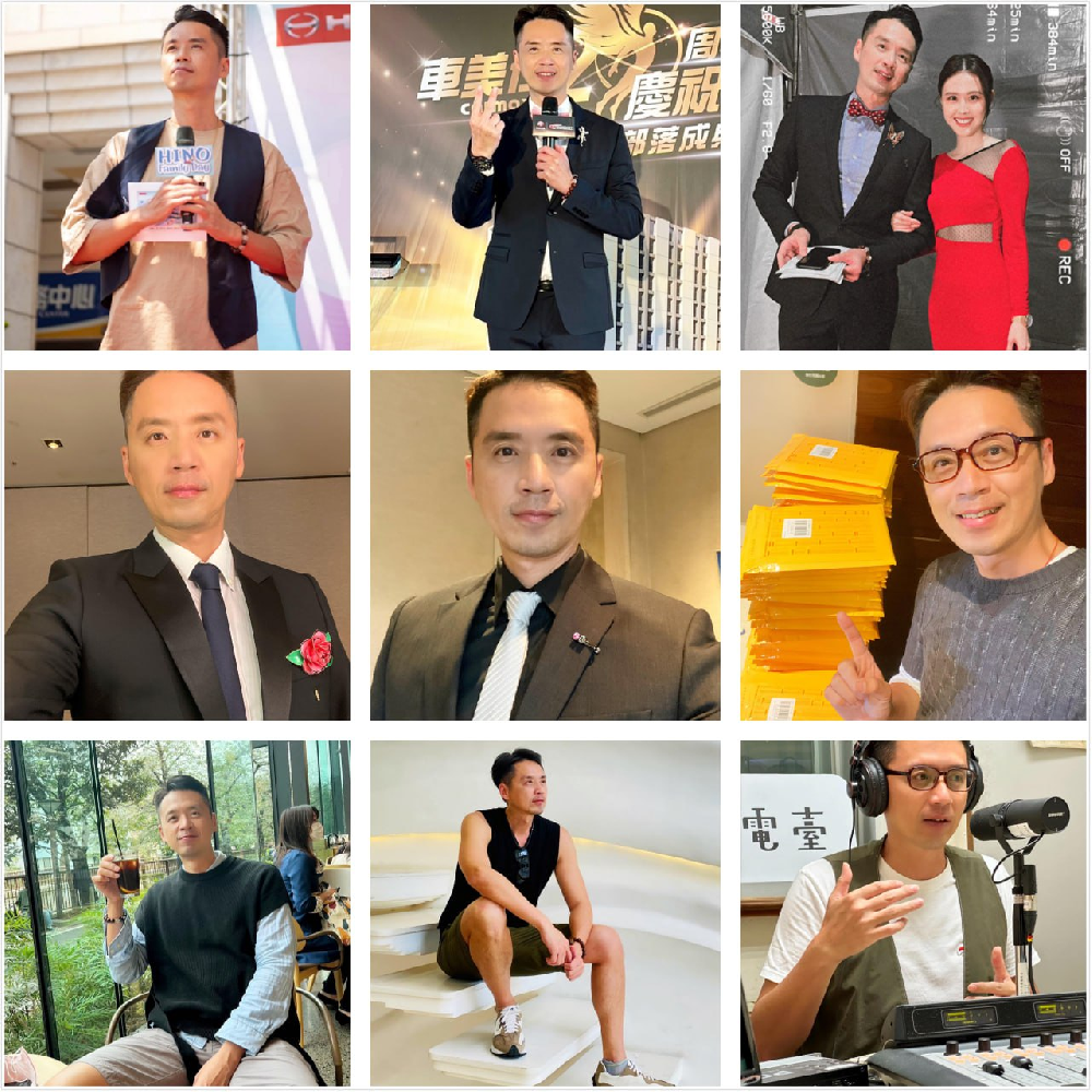 (编号sg19)  #台湾   男主持人  播音员  工作社生活日常   运动马拉松   自拍多  偏生活分享不摆拍  1006张照片44个视频  #带博主ig