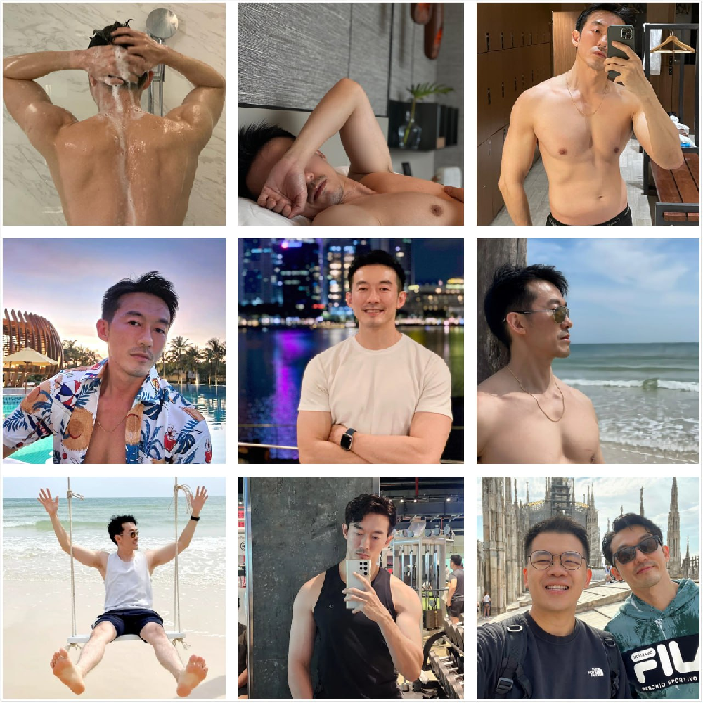 (编号sg22)  #新加坡  30+成熟帅哥   生活日常  运动健身  旅游   朋友聚会   自拍多   780张照片13个视频  #带博主ig