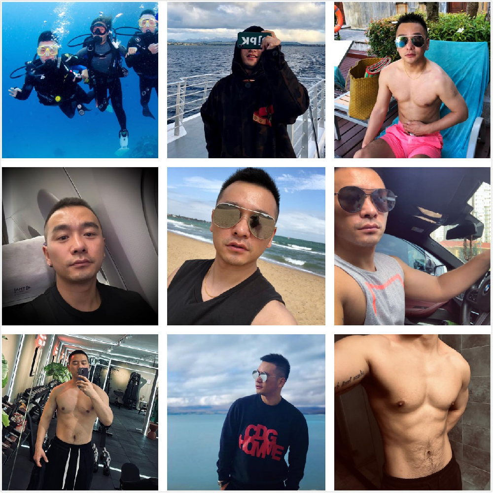 (编号sg23)  #国内   东北帅哥腹肌男   生活日常   旅游   运动健身   潜水   837张照片53个视频  #带博主ig