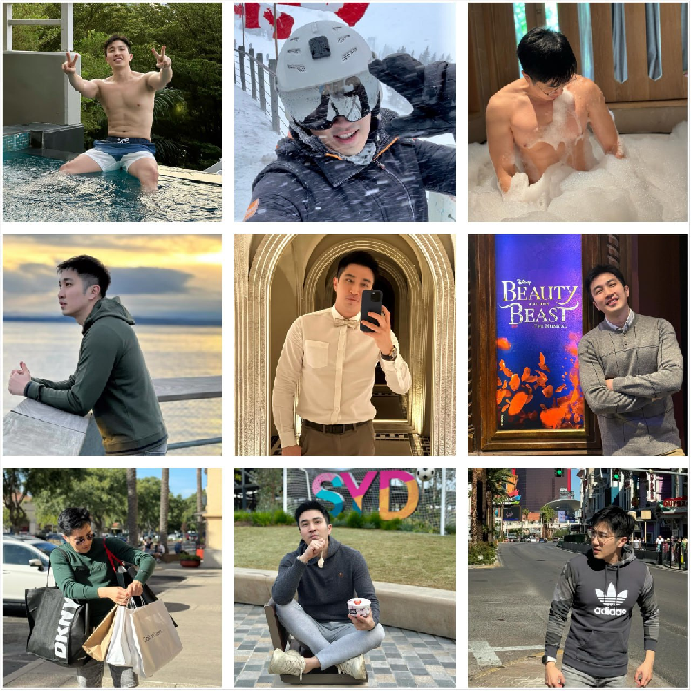sg106 #泰国   轻熟男    生活日常   滑雪   购物   旅游   单人照多   有冬装 #适合虚拟视频 1294张照片     63个视频 带博主ig   后期可更新